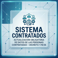 ACTUALIZACIÓN OBLIGATORIA DE DATOS DE LAS PERSONAS CONTRATADAS – DECRETO 178/26 